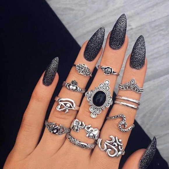 Boutique Jewelry - Evanora ♡ Bohemian 13 Midi Rings SET GIFT